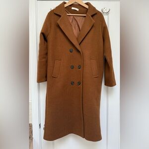 Orange-Brown Trench Coat